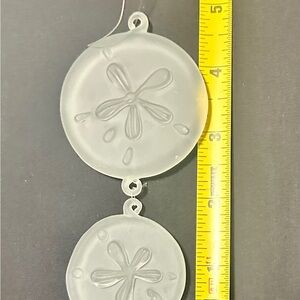 Clear Sand Dollar Hanging Decor